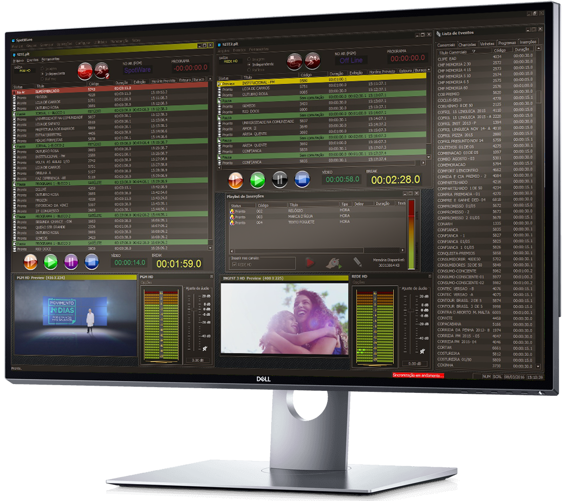 Monitor com Interface SpotWare SpotWare